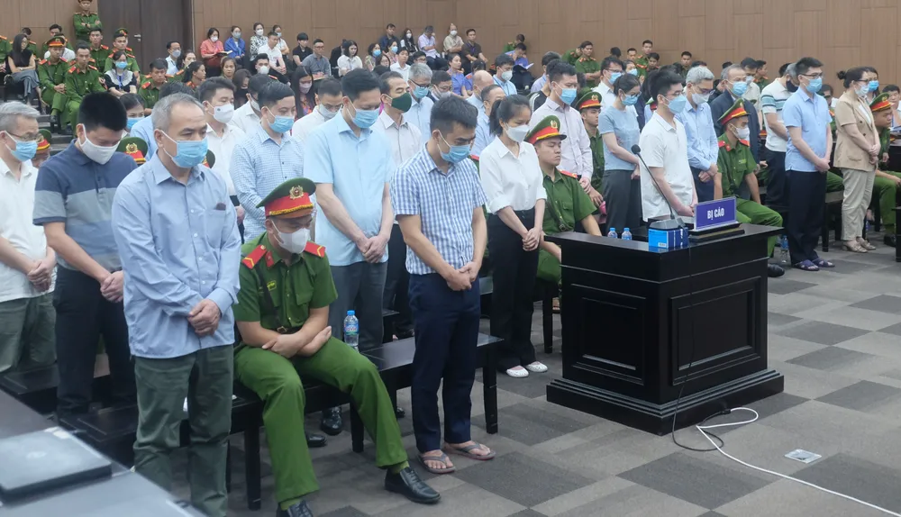 Phiên tòa xét xử vụ chuyến bay giải cứu. Ảnh: CTV