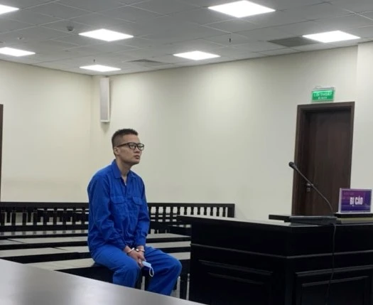 Bị cáo Nguyễn Thanh Nam tại phiên tòa. Ảnh: CTV