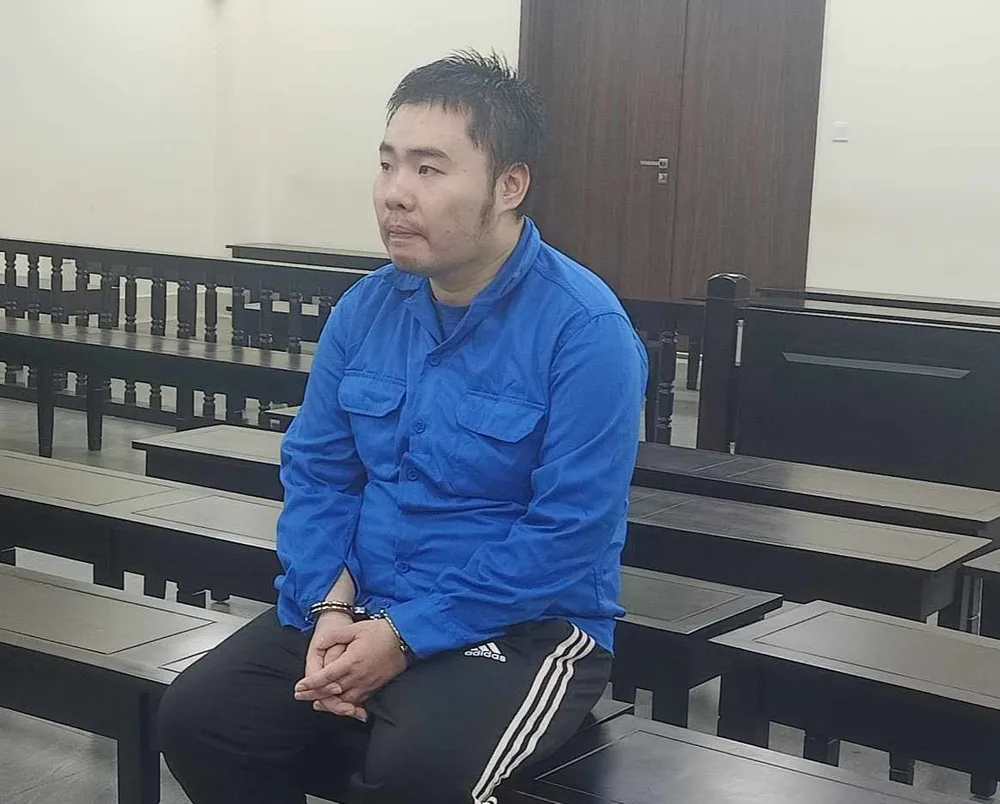 Bị cáo Trần Lê Huy tại phiên tòa. Ảnh: CTV