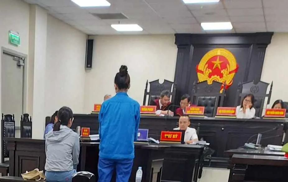 Hai bị cáo dùng giấy tờ giả làm thẻ tín dụng để chiếm đoạt tiền. Ảnh: CTV thẻ tín dụng.jpg