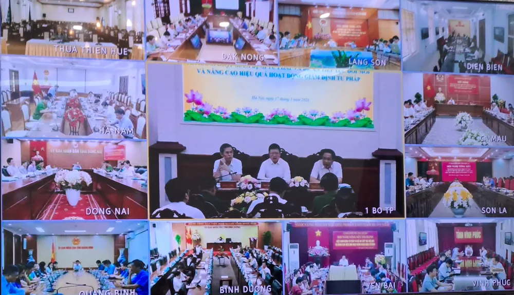 Bộ Tư pháp tổ chức hội nghị trực truyến tổng kết thi hành Luật Giám định tư pháp Giám định tư pháp.jpg