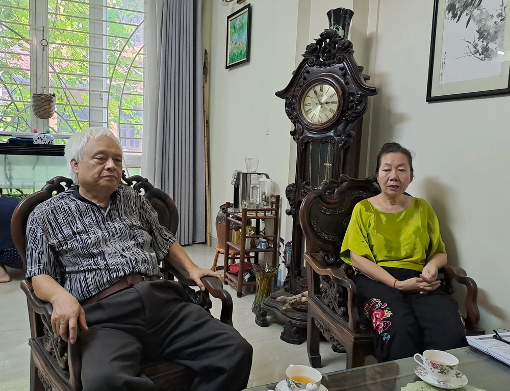 Ông Lê Văn Quân và bà Nguyễn Thị Tuyết Nhung. Ảnh: B.T 20240607_145355.jpg