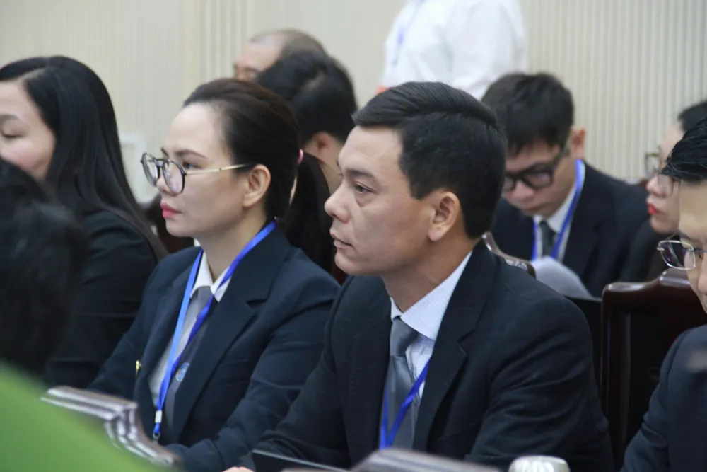 Các luật sư bào chữa tại phiên tòa. Ảnh: N.A 54cc466bcb4773192a56.jpg