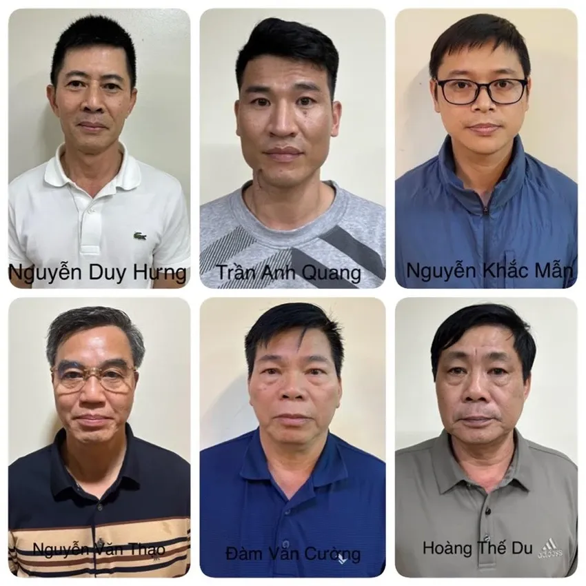 Một số bị can trong vụ án Vụ Tập đoàn Thuận An các bị can.jpg