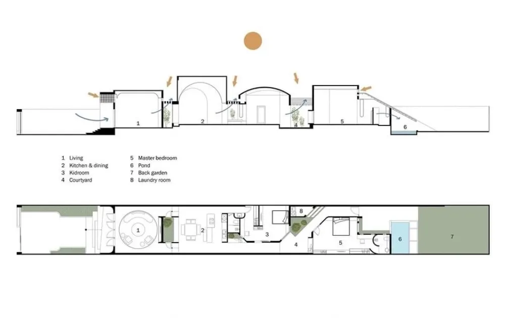 Nghỉ dưỡng tại gia trong ngôi nhà có 3 giếng trời ảnh 23 ngoi-nha-co-ba-gieng-troi-22