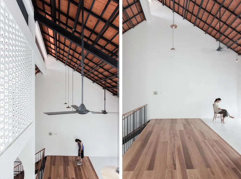 Các khoảng trống trong nhà là nơi thư giãn, vui chơi cho cả gia đình ba thế hệ.