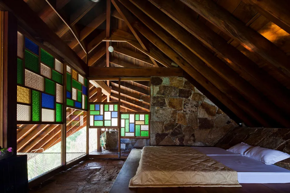 Không gian ngủ rộng rãi, thông thoáng. Không gian rất thích hợp cho việc nghỉ dưỡng trong những ngày lễ.