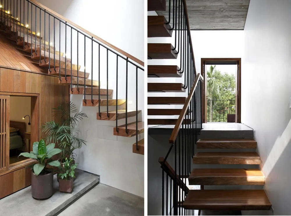 Nhà gỗ kiêm không gian phòng ngủ là điểm nhấn của ngôi nhà.