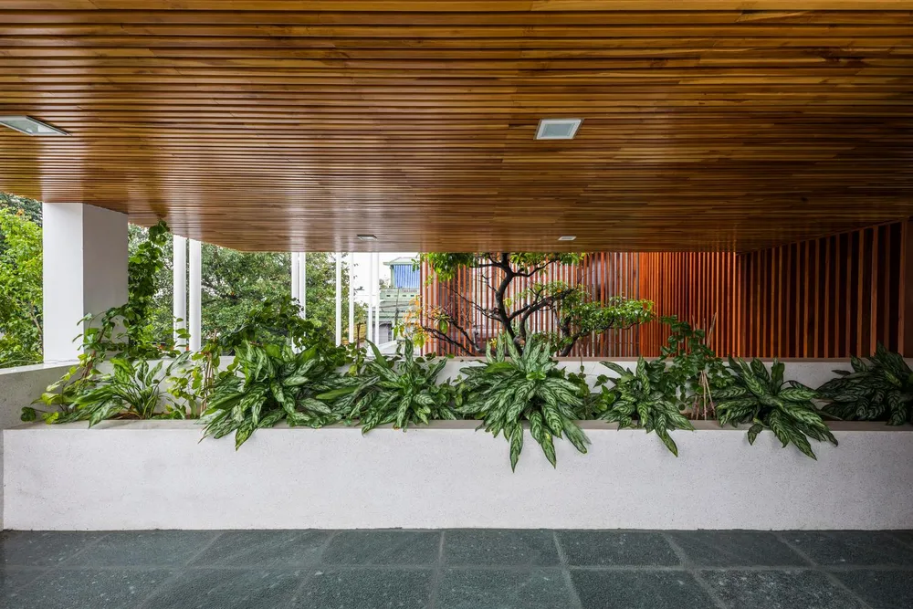 Cây xanh không thể thiếu trong công trình do kiến trúc sư BHA, SILAA Architects thiết kế.