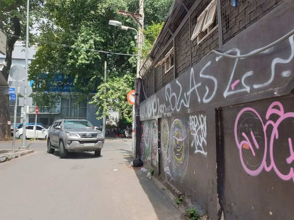 Hình thù quái dị trên đường Cây Điệp (quận 1).