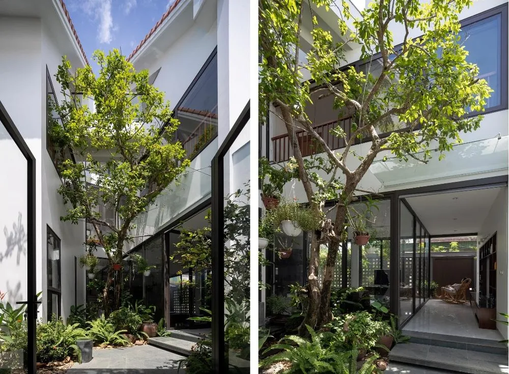 Cấu trúc hình chữ A vừa mang lại giá trị thẩm mỹ độc đáo cho bản thân ngôi nhà cũng như cảnh quan xung quanh.