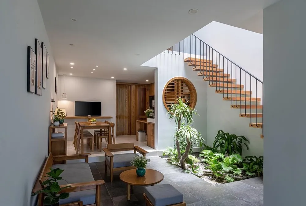 Các khoảng trống giữa các khối sẽ là không gian chung cho gia đình và cho giao thông.