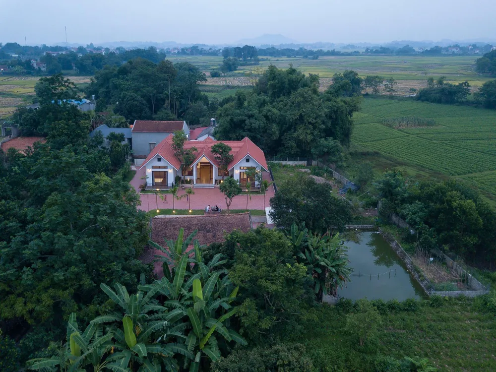 Công trình có diện tích 170 m², tọa lạc tại huyện Phú Bình, tỉnh Thái Nguyên.