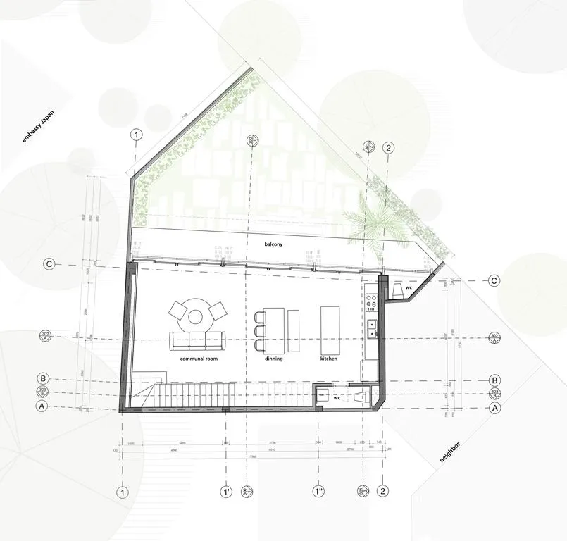 Mặt bằng tầng một