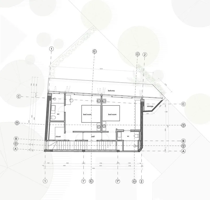 Mặt bằng tầng hai
