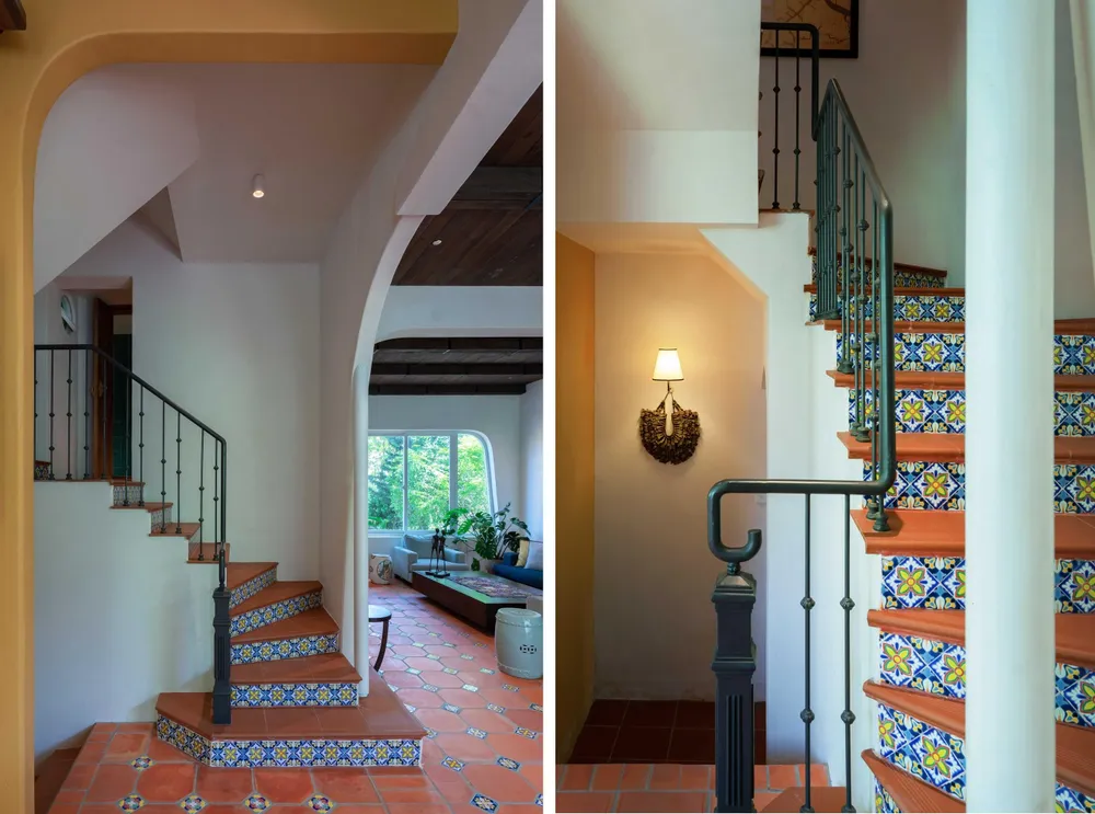 Lan can cầu thang chắc chắn.