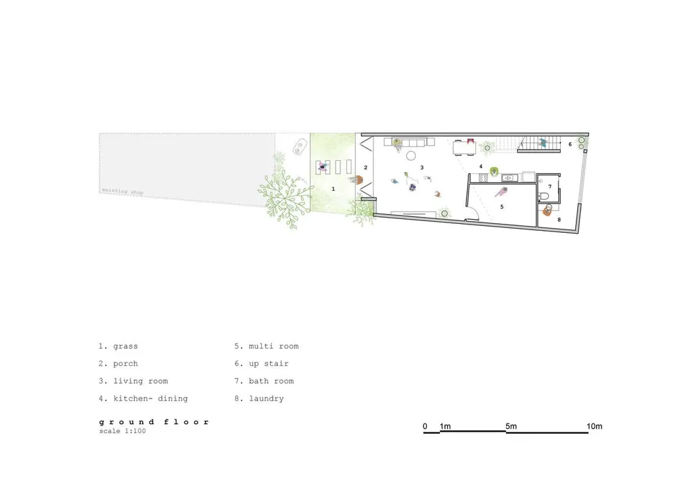 Mặt bằng tầng trệt