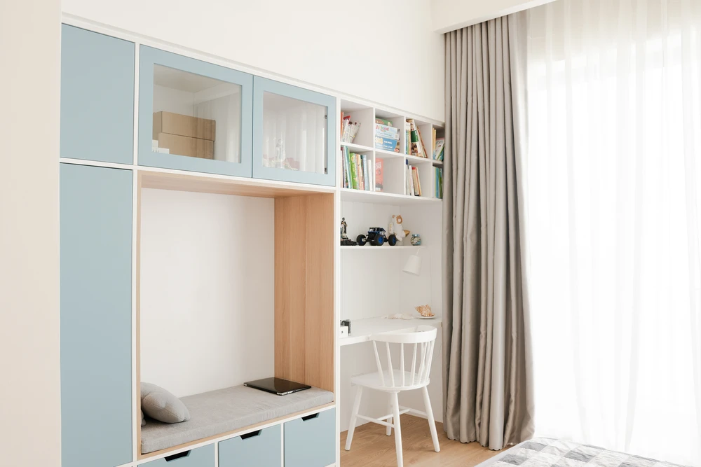 Nhờ các hệ tủ tăng khả năng lưu trữ cho cả gia đình, an toàn cho các bé nhỏ khi vui chơi trong nhà.