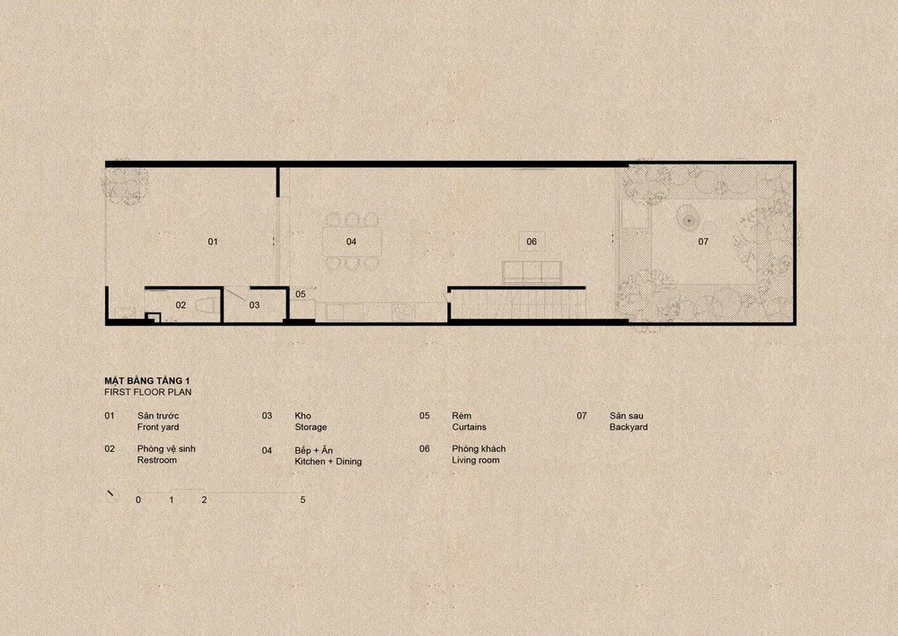 Mặt bằng tầng một