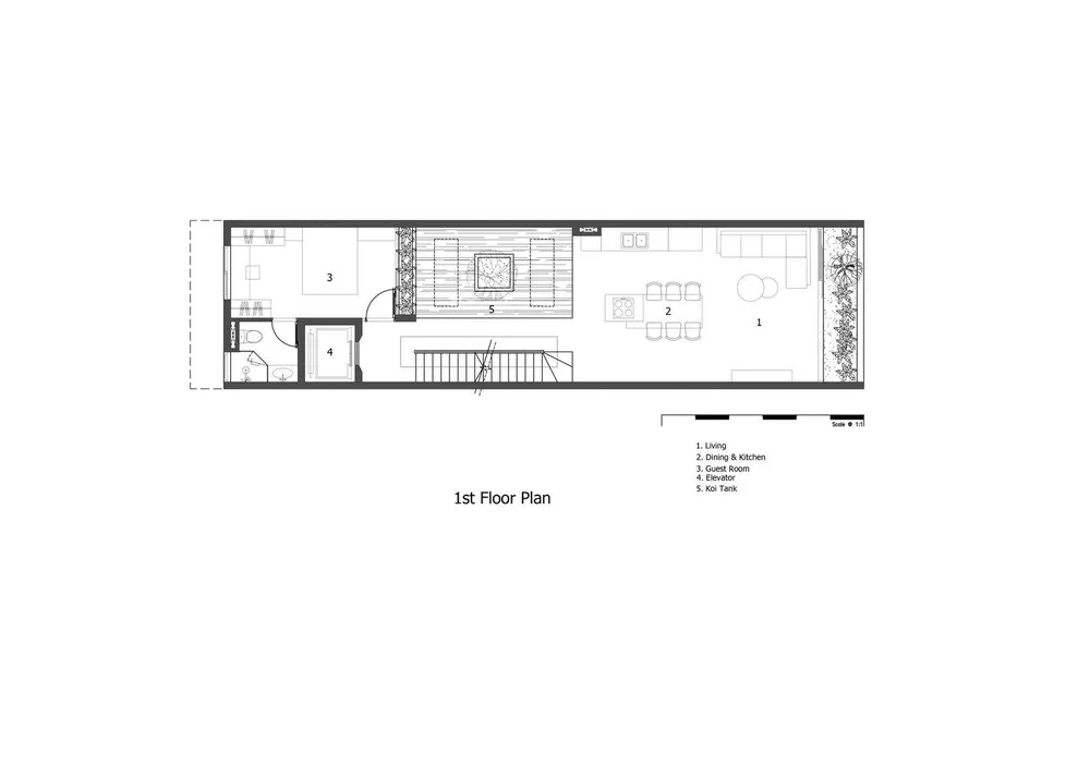 Mặt bằng tầng một