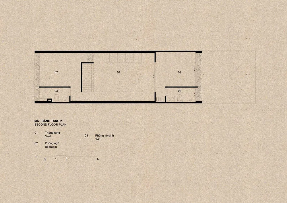 Mặt bằng tầng hai