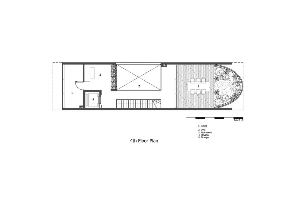 Mặt bằng tầng bốn
