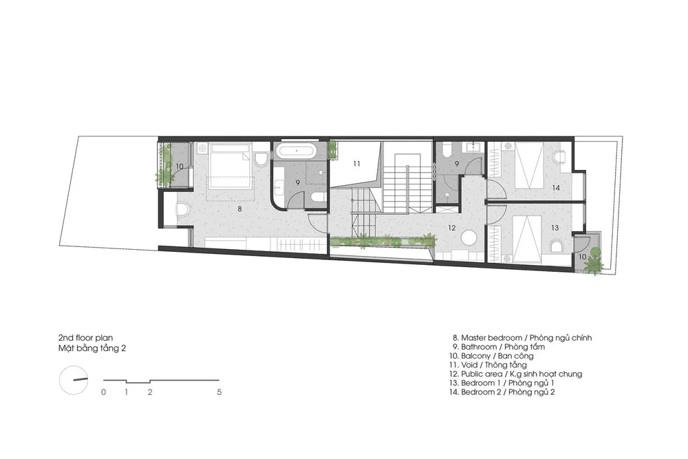 Mặt bằng tầng hai