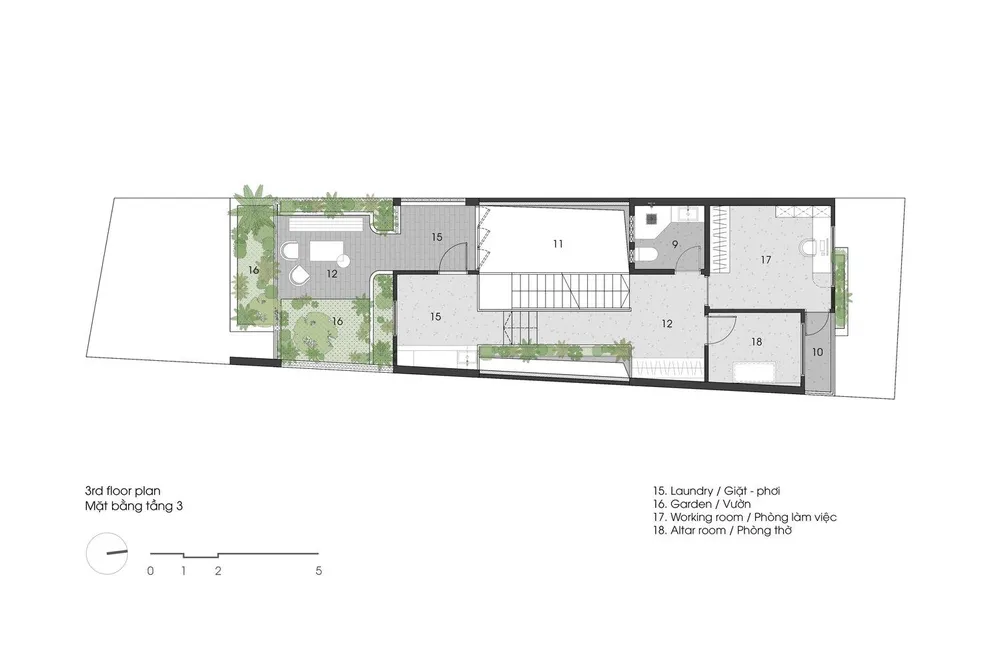 Mặt bằng tầng ba