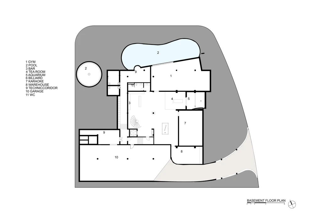 Mặt bằng tầng hầm