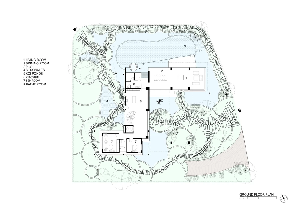 Mặt bằng tầng trệt