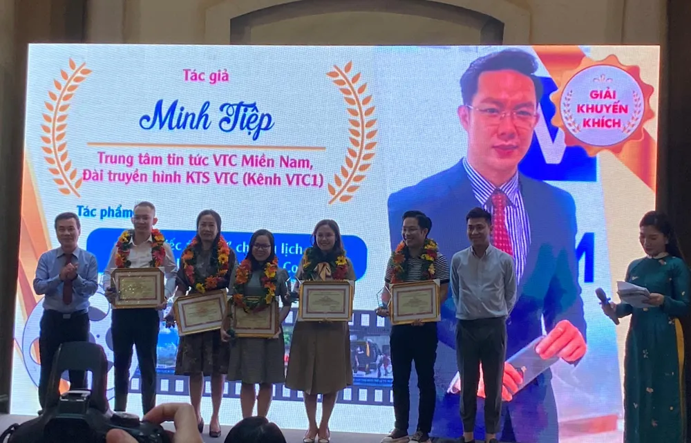 Giải thưởng báo chí viết về du lịch TP.HCM lần thứ 12 tổ chức vào chiều 2-12. Ảnh: HOÀNG HIẾU.