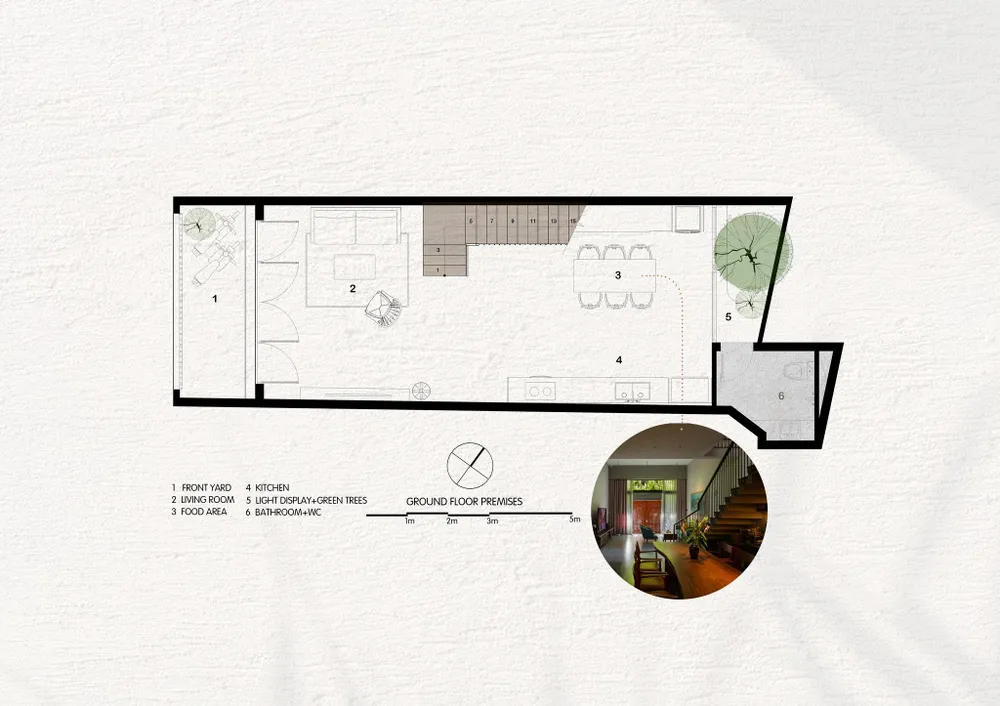 Mặt bằng tầng trệt