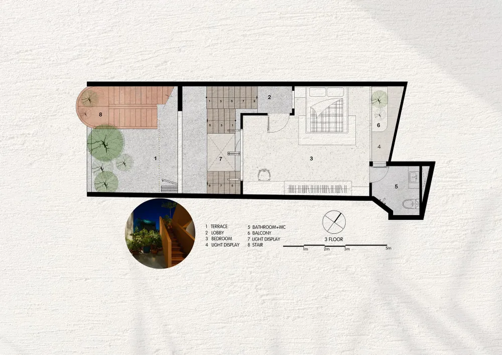 Mặt bằng tầng ba