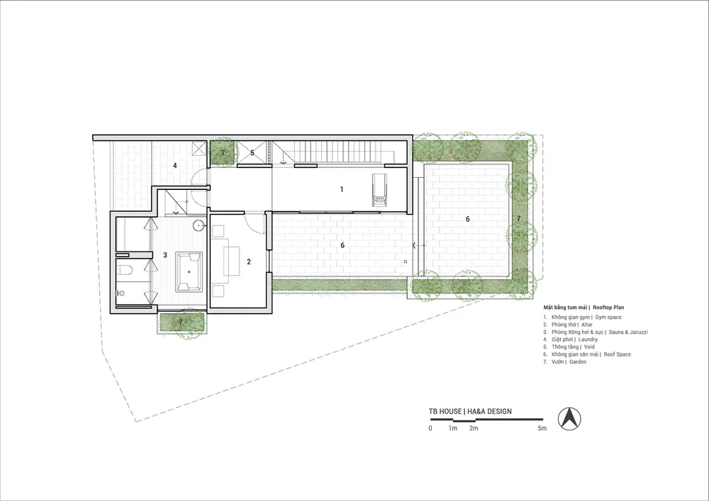 Mặt bằng tum mái.