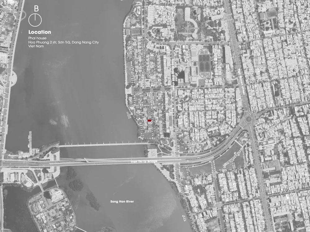 Công trình có diện tích 458 m², tọa lạc tại TP Đà Nẵng.