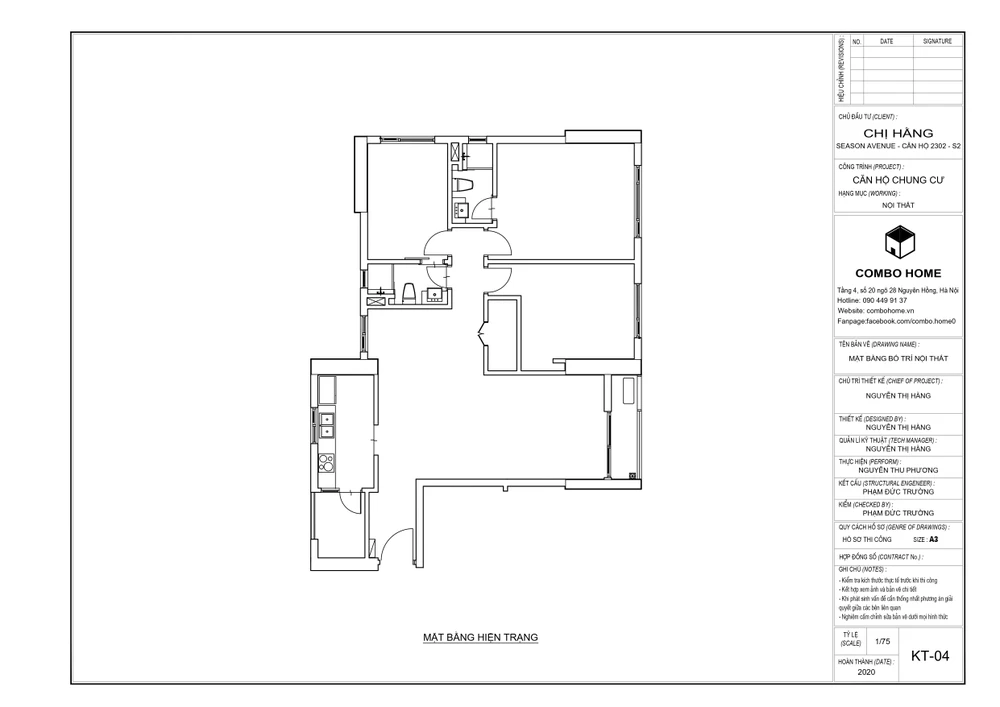 Mặt bằng hiện trạng