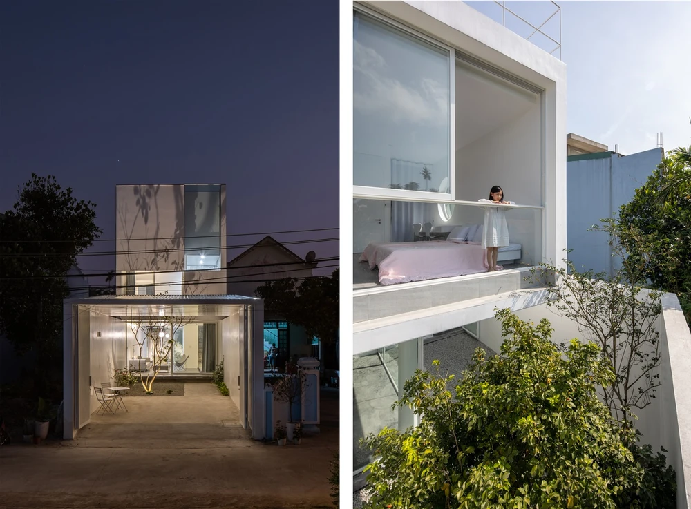 Kim Long house tọa lạc tại TP Huế, do kiến trúc sư BHA studio thiết kế.