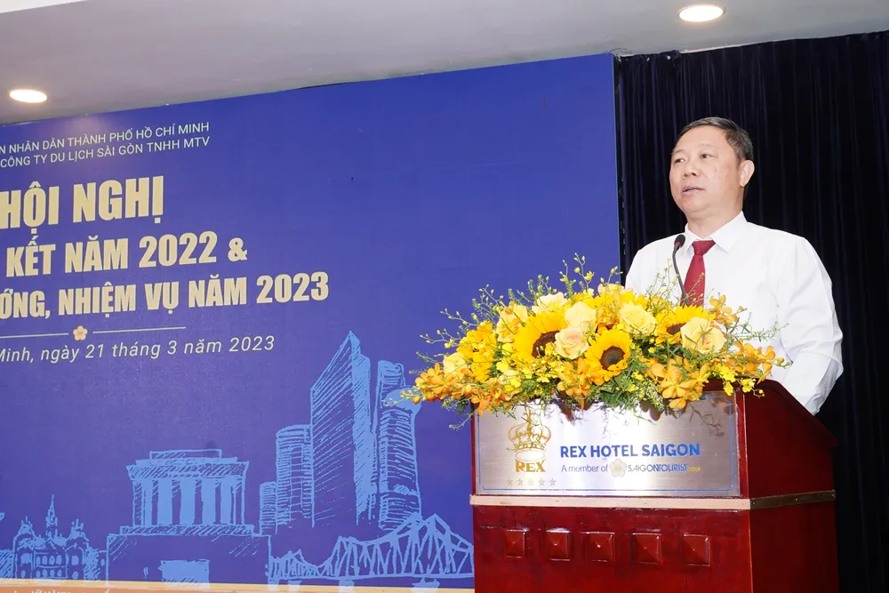 Phó Chủ tịch UBND TP.HCM, ông Dương Anh Đức phát biểu. Ảnh: HOÀNG LÊ BẢO.