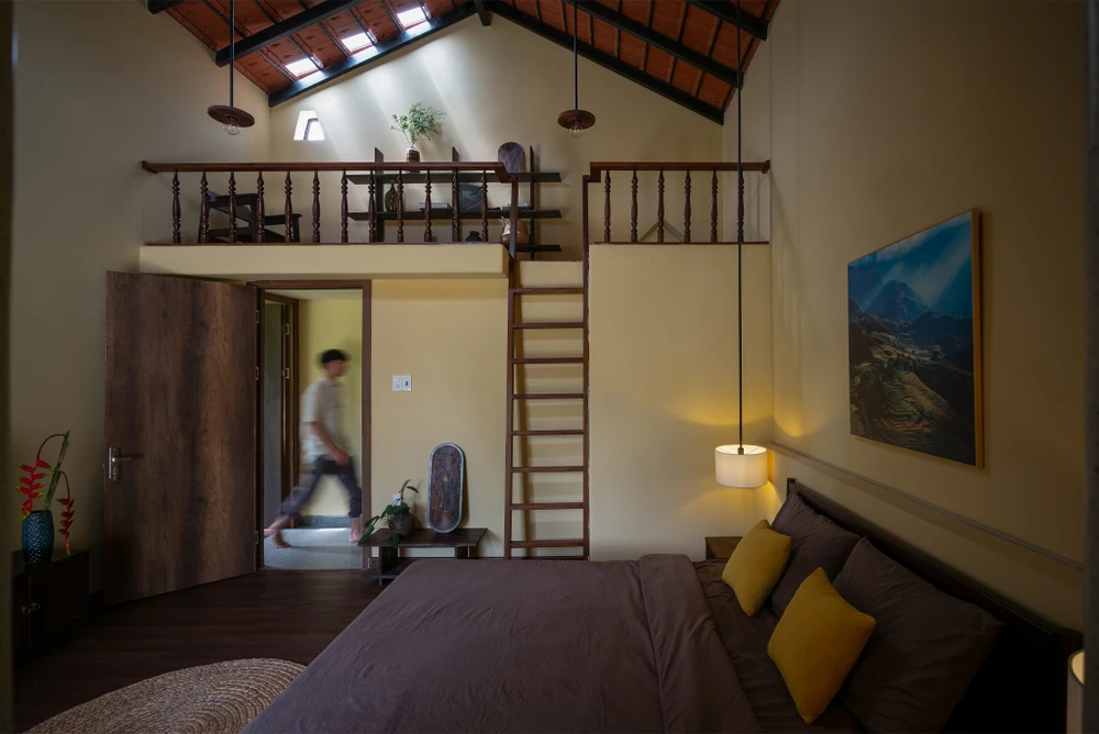 Cửa sổ, ô cửa đi mang đến một không gian thoáng đãng và nhận được ánh sáng tự nhiên.