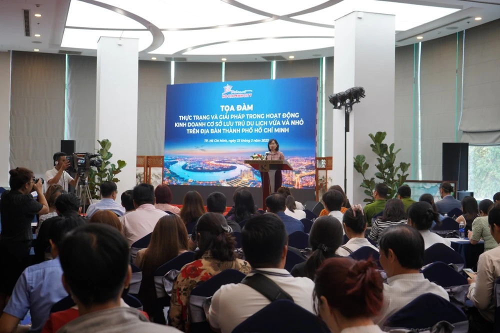 Toàn cảnh tọa đàm chiều ngày 23-3.