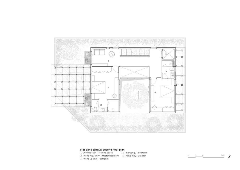 Mặt bằng tầng hai