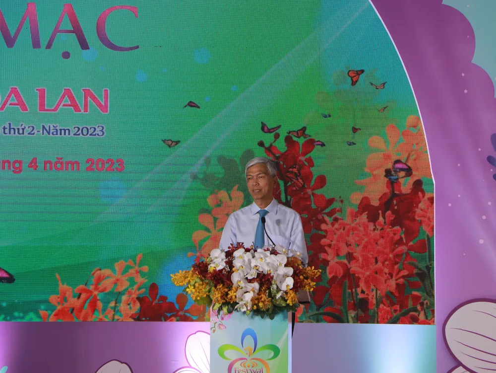 Ông Võ Văn Hoan, Phó Chủ tịch UBND TP.HCM phát biểu tại lễ khai mạc.