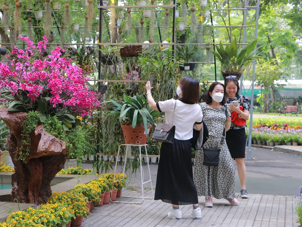 Lễ hội thu hút nhiều người dân TP đến tham quan.