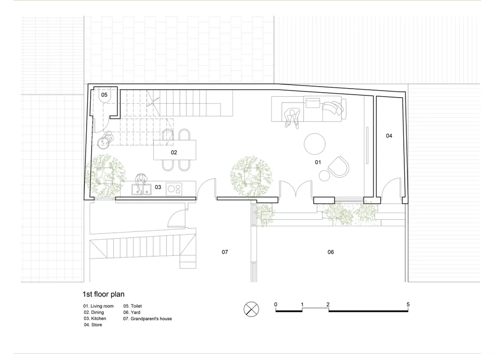 Mặt bằng tầng một