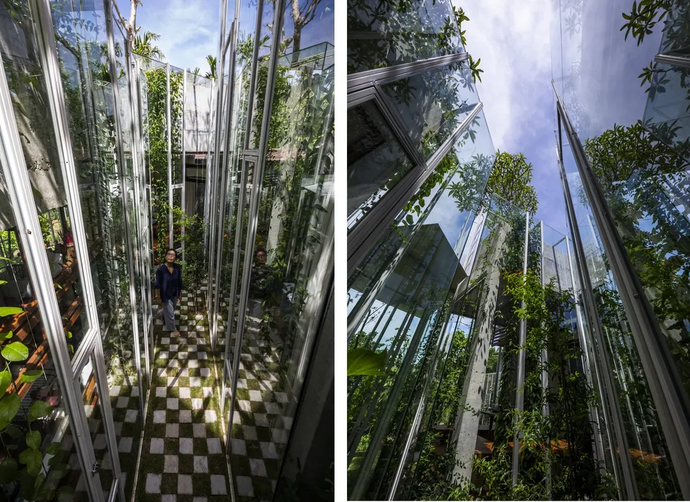 Bốn hang động bằng kính luôn tràn ngập ánh nắng và gió tự nhiên để mang đến sự thoải mái.