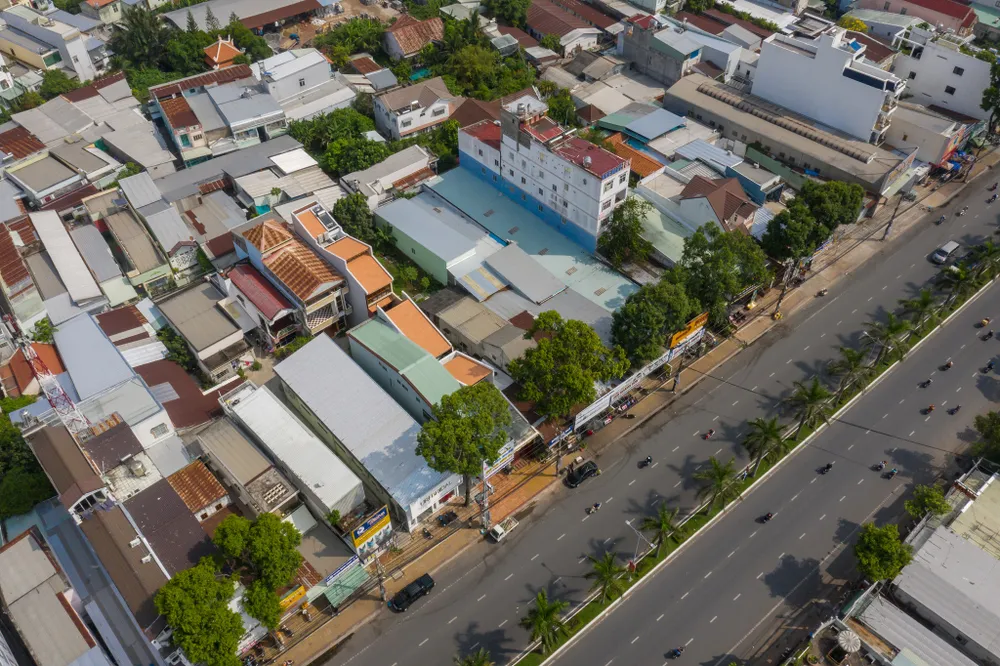 Công trình nằm ở một trong những trục đường chính của thành phố Cần Thơ.