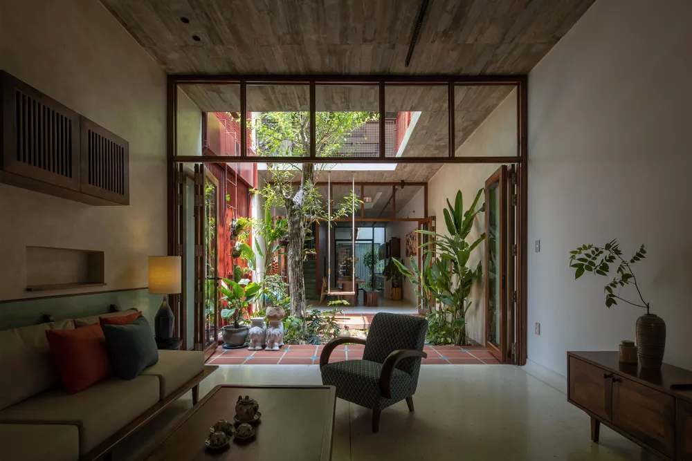 Với chiều dài 48m, đây là lợi thế để kiến trúc sư bắt đầu thiết kế và xây dựng.