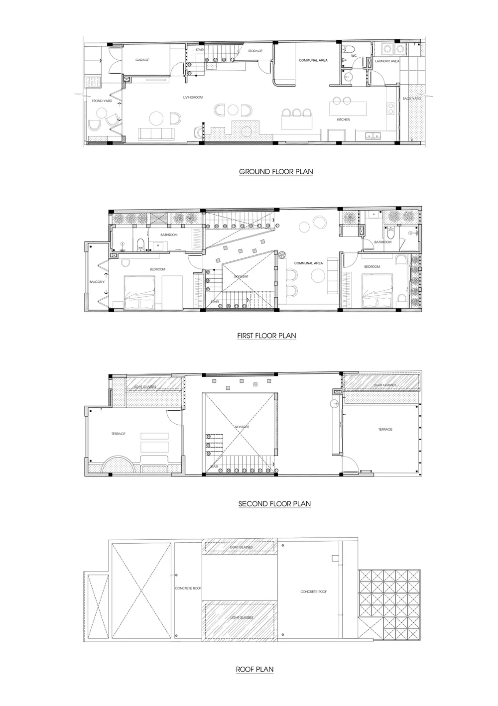 Mặt bằng ngôi nhà.