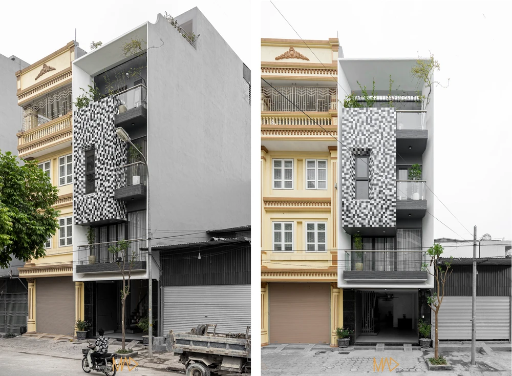 SUDOKU house là ngôi nhà bốn tầng hiện đại, mạnh mẽ và cực kỳ cá tính ở TP Hà Nội.