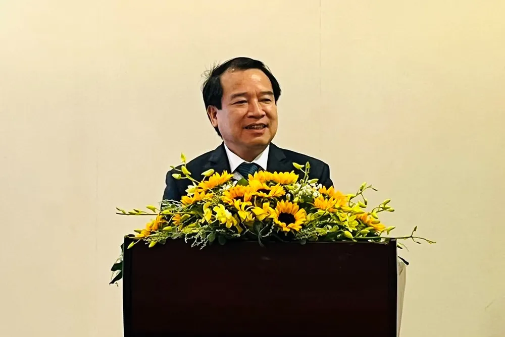 Ông Hà Văn Siêu, Phó Tổng Cục trưởng Cục Du lịch Quốc gia phát biểu.